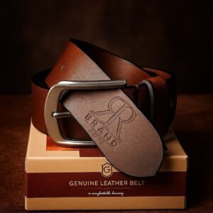 Premium Genuine Leather Cotswolds Belt for Men – RR5 Stylish Formal & Casual Wear | Durable Handmade Belt with Classic Metal Buckle